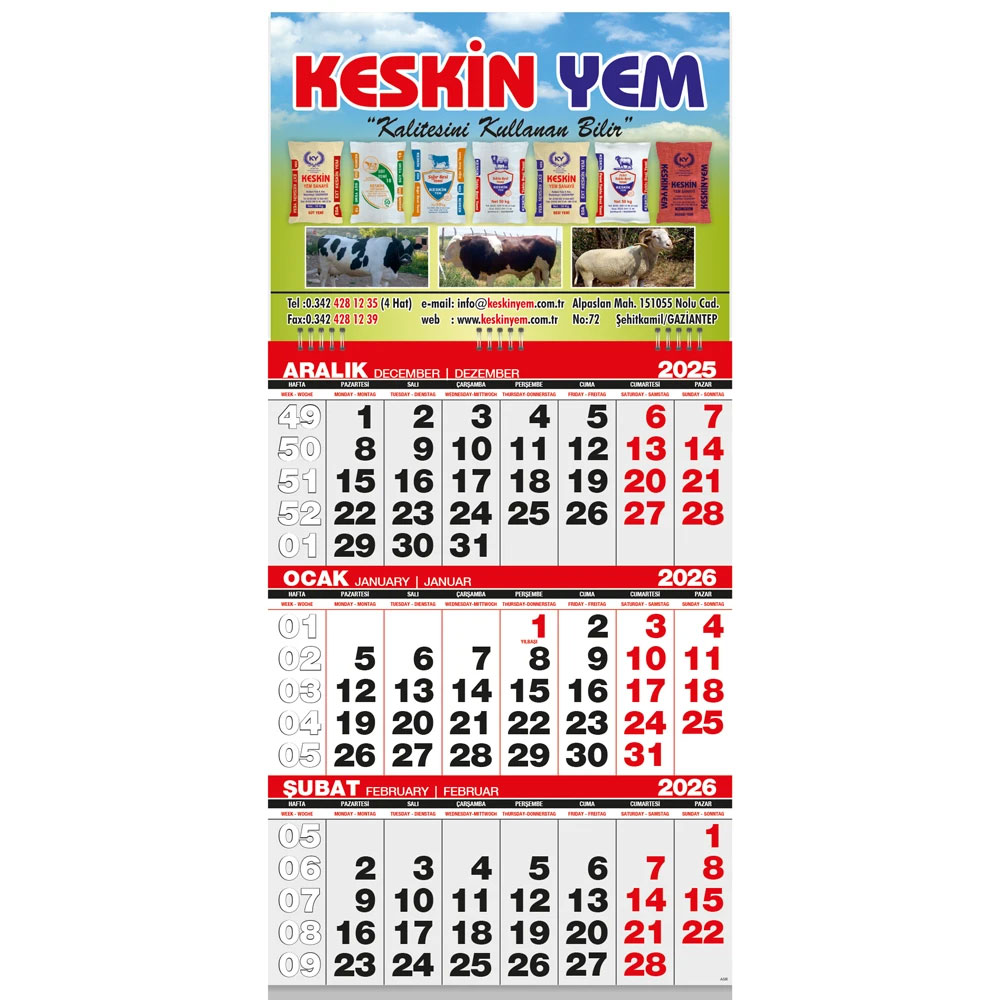 03 Ekonomik Gemici Takvim