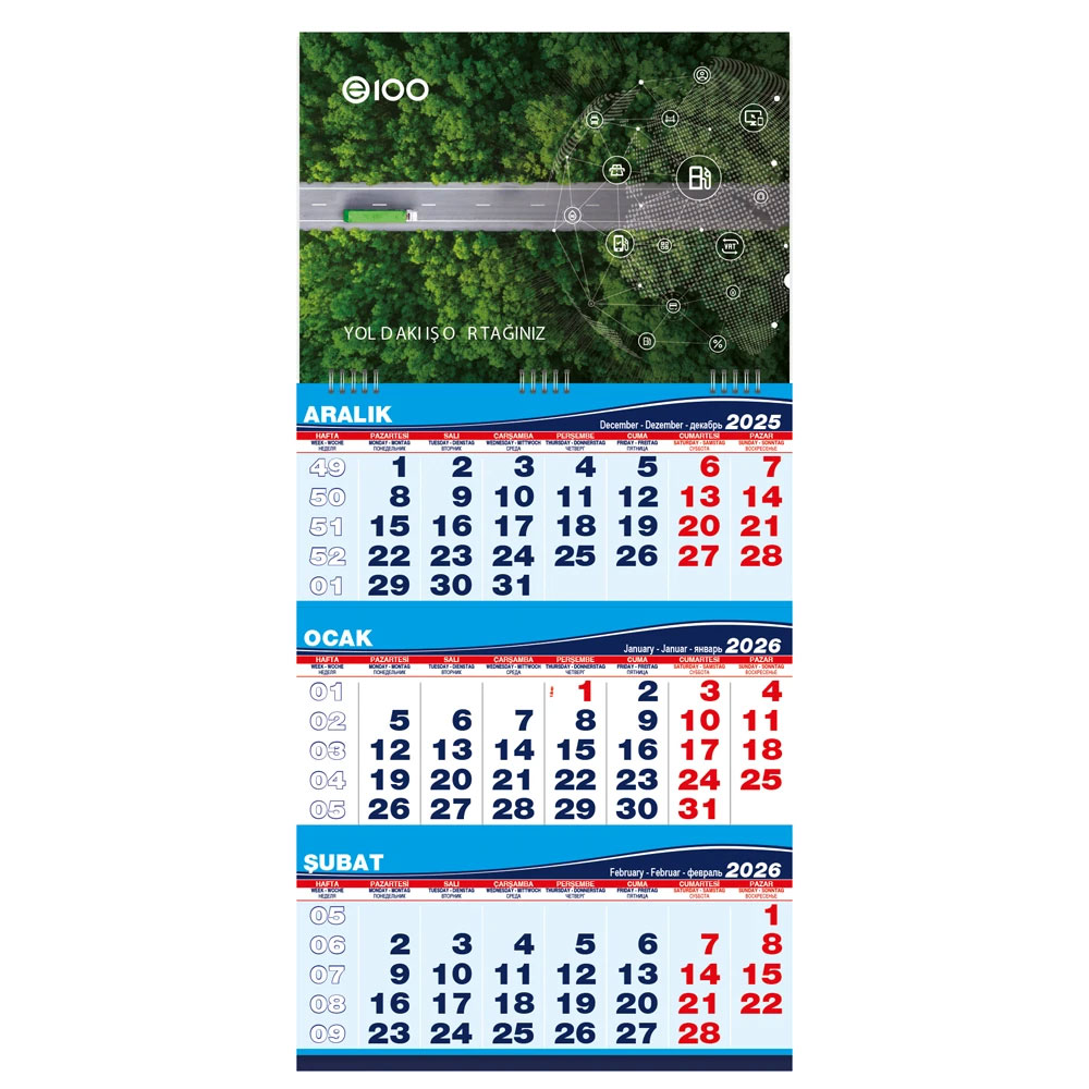 05 Orta Boy Gemici Takvim