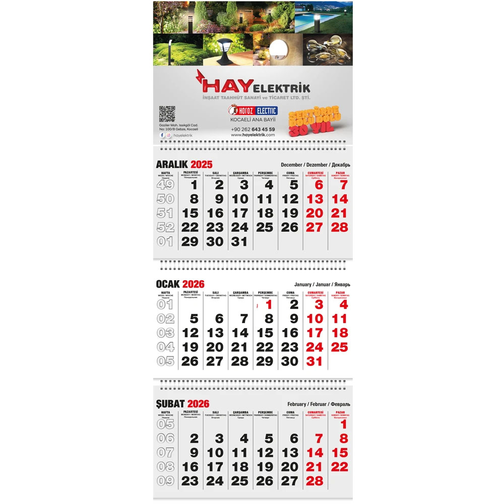 10 Klasik Sıvama Gemici Takvim